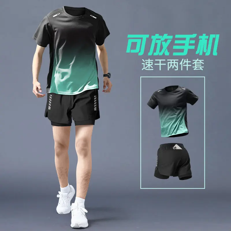 Running Gear For Marathon - Conjunto de corrida profissional masculino -