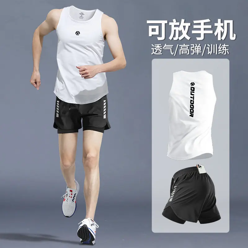 Running Gear For Marathon - Conjunto de Corrida Masculino de Verão