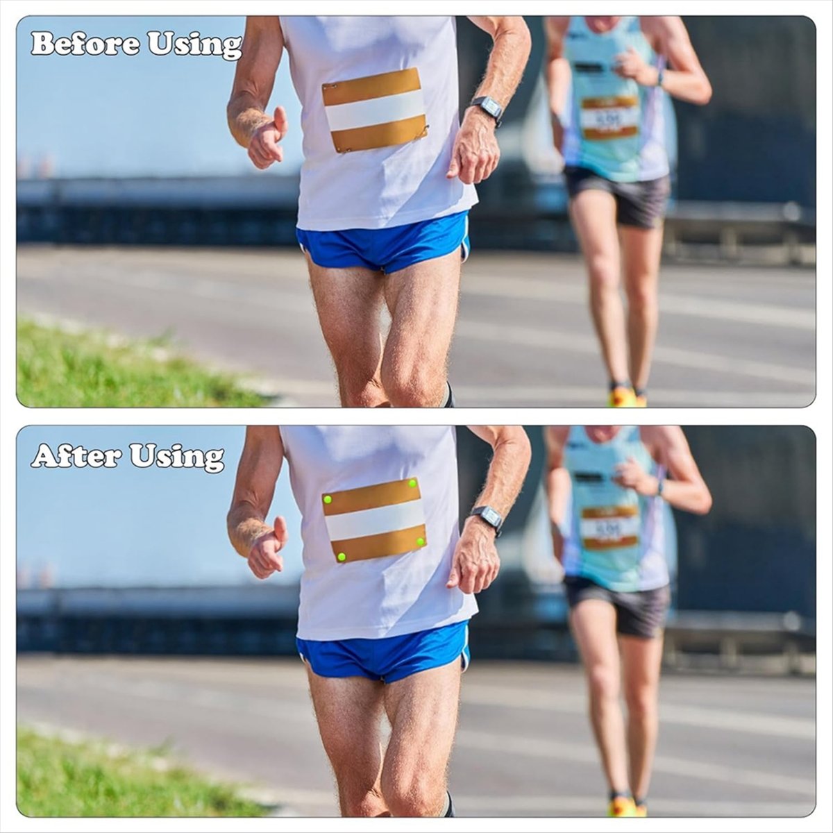 Running Gear For Marathon - ABJX 12 Peças Clipes para Número