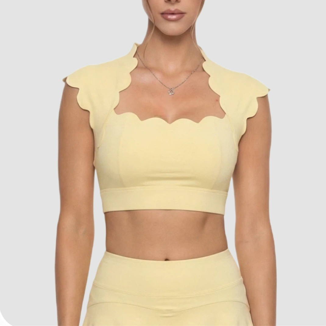 Running Gear For Women - Top Esportivo Feminino com Bojo Ondulado