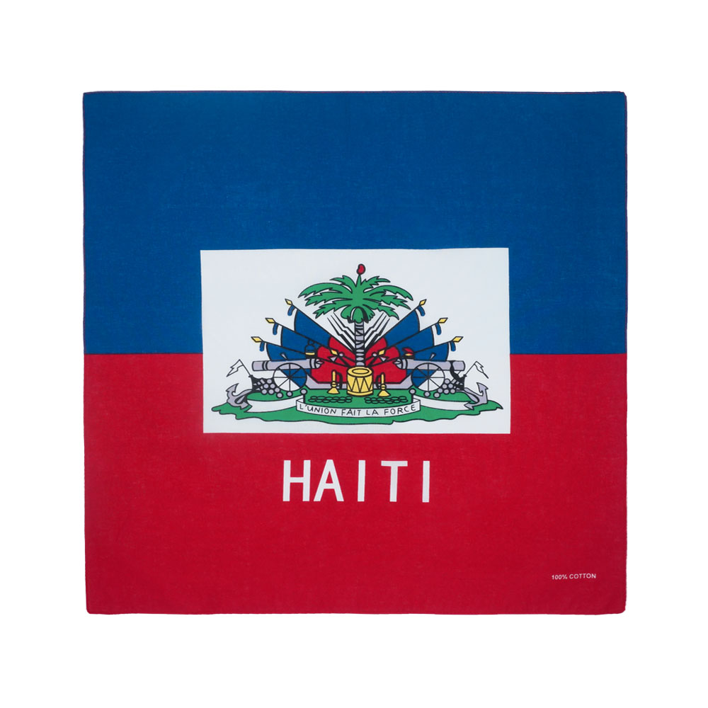 Running Gear Gifts For Men - Haiti bandeira bandana 100% algodão feminino