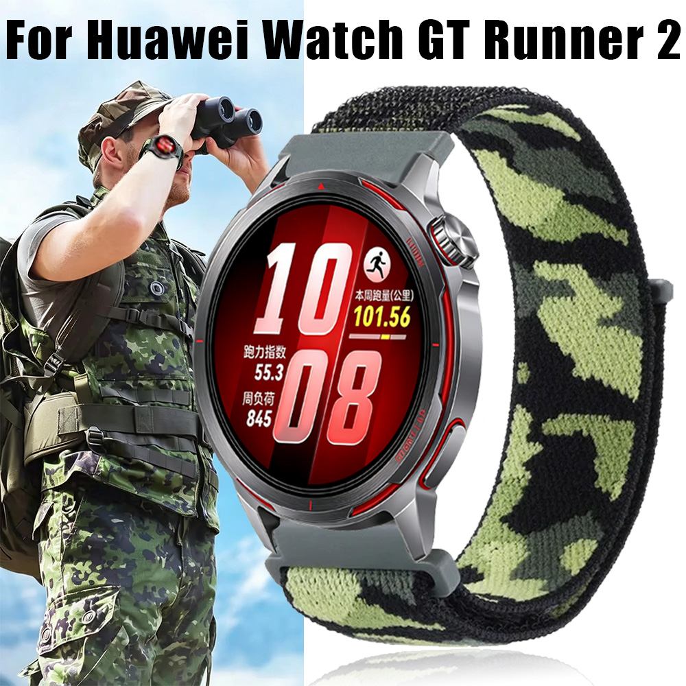 Runners Gear - Pulseira de Nylon de 20mm 22mm
