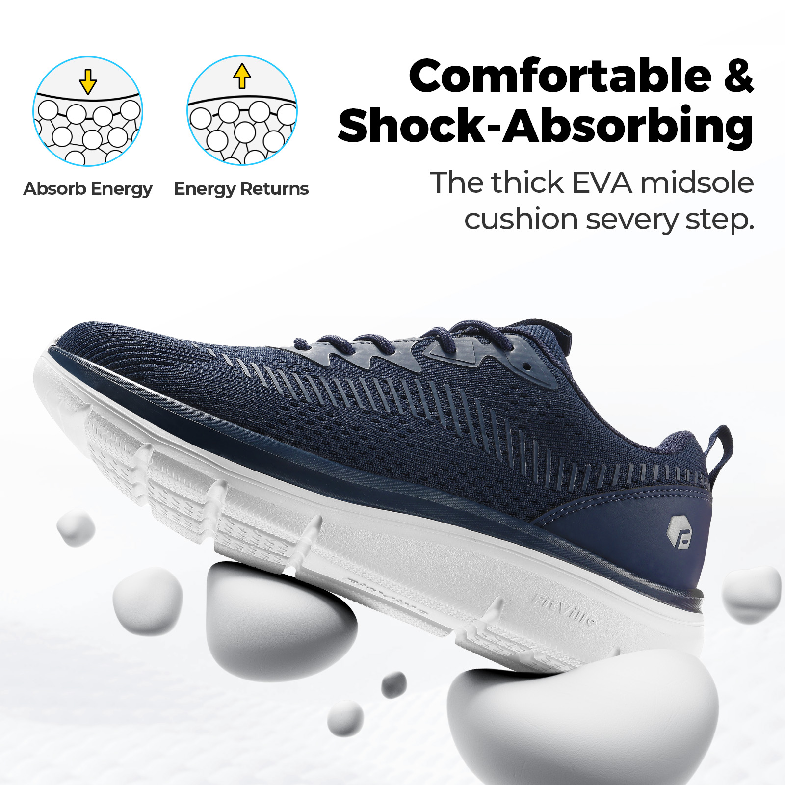Tênis Masculino FitVille Leve  - Running Z avaliação e preço