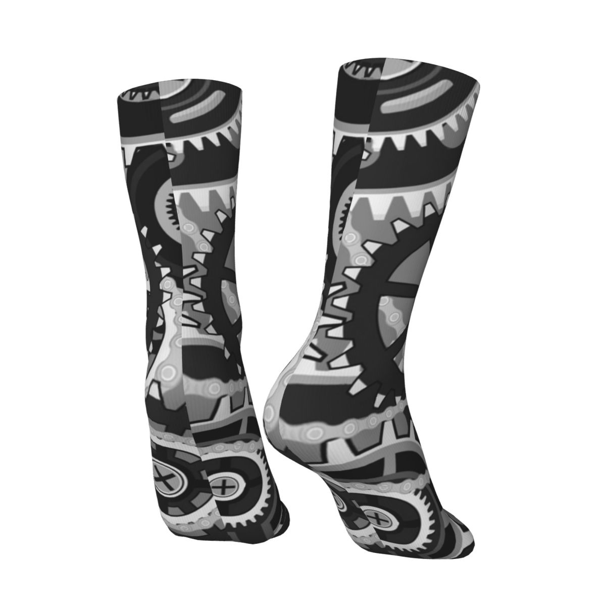 Engrenagens vintage rodas meia - Running Gear Gifts For Men avaliação e preço